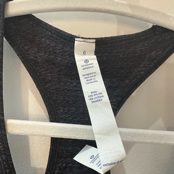 Lululemon Cool Racerback *Extra Long Ziggy Wee Luon | Ziggy Wee Greys - Picture 10 of 11